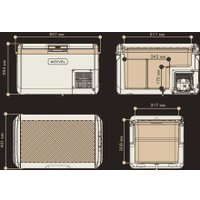 Компрессорный автохолодильник Meyvel AF-M40 (черный)