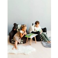 Пуфик DreamBag Панда L (Бело-черный)