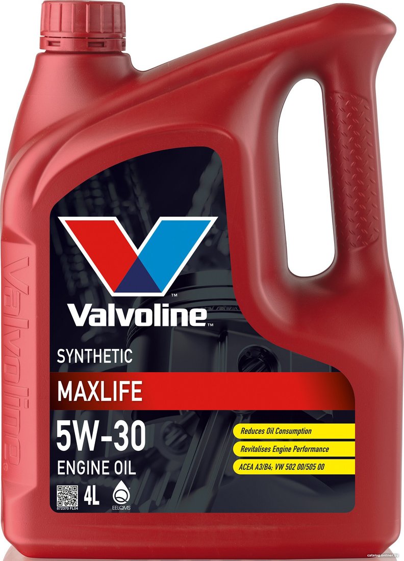 Моторное масло Valvoline Maxlife 5W-30 4л