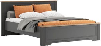 Кровать Black Red White Jasmin LOZ160х200 М (графит/дуб артизан/графит)