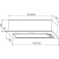 Кухонная вытяжка Weissgauff FIONA 60 BL
