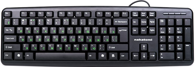 

Клавиатура Nakatomi KN-02U Black