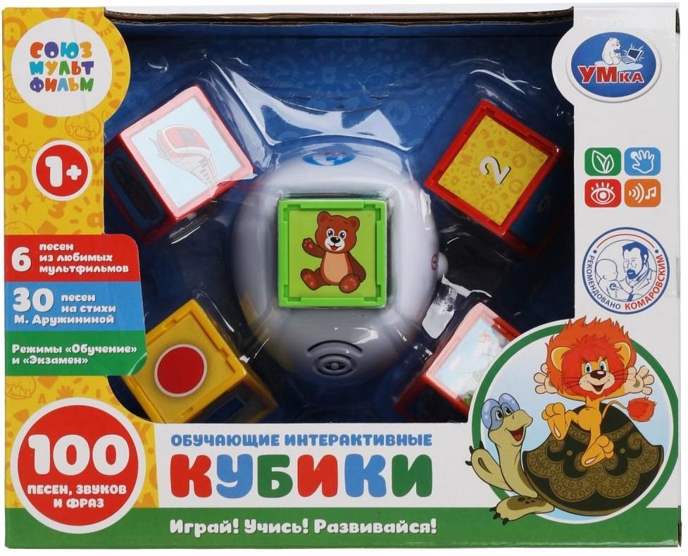 

Кубики Умка Интерактивные кубики Дружинина HT777-R (36)