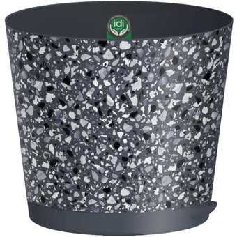 Горшок Idi Land Stone Flower 221606935/01 (серый)