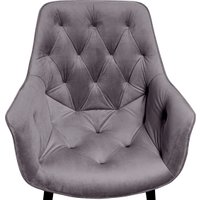 Стул с подлокотниками Ваш день Archi Barkhat 27 (серый, 2шт)