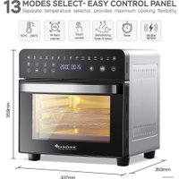 Мини-печь TurboTronic TT-AFO14 (черный/серебристый)