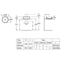 Умывальник Roca The Gap Round A3270MJ000