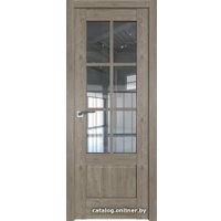 Межкомнатная дверь ProfilDoors 103XN L 70x200 (каштан темный, стекло прозрачное)