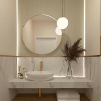 Зеркало eMZe 90 UV.90.90.AUR (золотой с УФ-окантовкой)