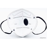 Респиратор-полумаска 3D Mask Респиратор KN95 FFP2 с клапаном выдоха (черный, 1 шт)