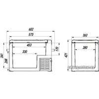 Компрессорный автохолодильник Alpicool C40 (без адаптера 220В)