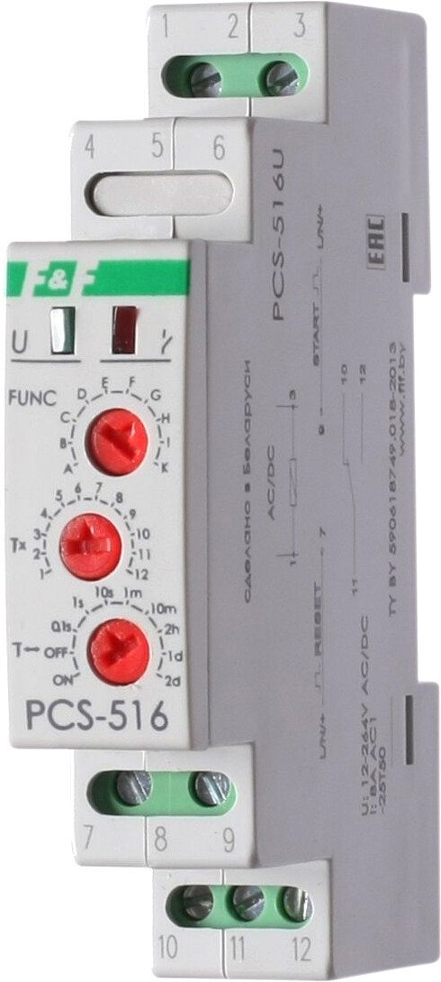 

Реле времени Евроавтоматика F&F PCS-516U EA02.001.014