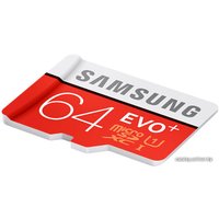 Карта памяти Samsung EVO+ microSDXC 64GB + адаптер (MB-MC64DA)