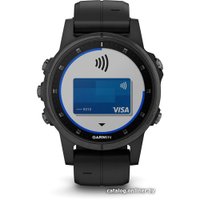 Умные часы Garmin Fenix 5S Plus Sapphire (черный)