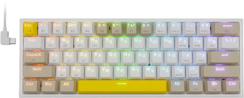 

Клавиатура Redragon Fizz Pro (белый/бежевый)