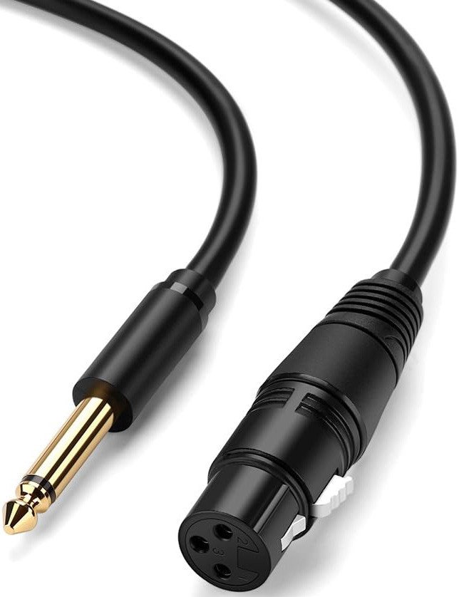 

Кабель Ugreen AV131 6.3 Jack - XLR (5 м, черный)