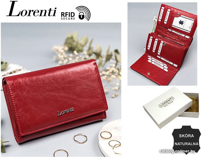 Портмоне Cedar Lorenti 76112-RFID-BPR (красный)