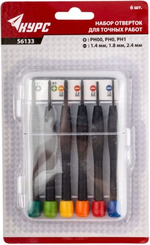 Отвертка Курс 56133 (6 шт)