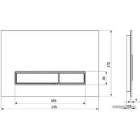 Панель смыва Lavinia Boho Relfix 38050703 (белый/светлое дерево)