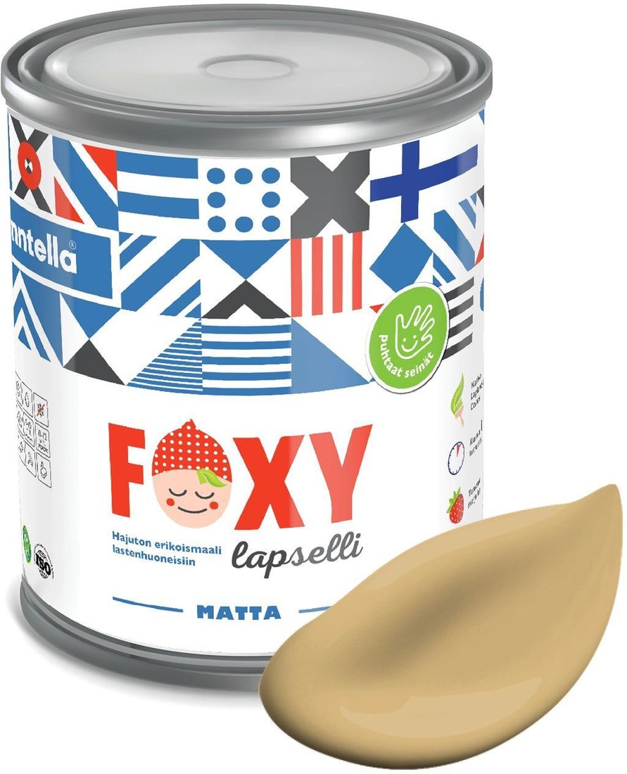 

Краска Finntella Foxy Lapselli Matte Meloni F-50-1-1-FL256 0.9 л (желтый)