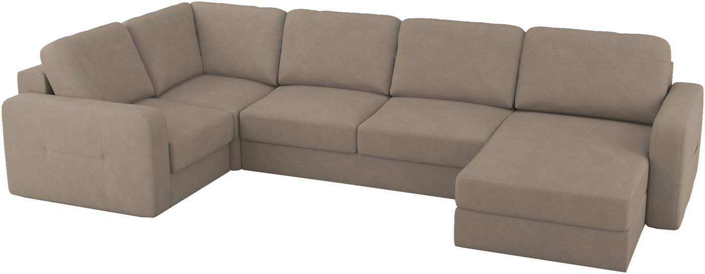 

П-образный диван Mio Tesoro Aurora компл.3 правый (Velutto 06 кремовый)