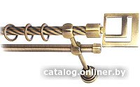 Карниз для штор Lm Decor Квадро 179 2р витой (антик, 1.8м)