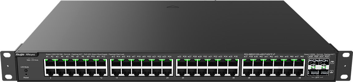 

Управляемый коммутатор 2-го уровня Ruijie Networks RG-NBS3100-48GT4SFP-P