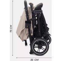 Коляска прогулочная «книга» MOWbaby Turbo 2.0 MB021 (бежевый)