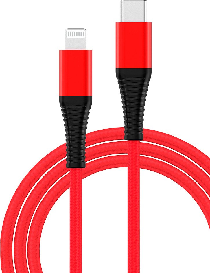 

Кабель TFN CMFLIGA1MNLRD USB Type-C - Lightning (1 м, красный)
