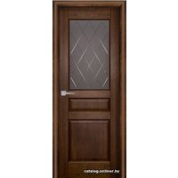 Межкомнатная дверь Юркас Валенсия м. ДО 80x200 (античный орех, стекло матовое с фрез) в Гомеле