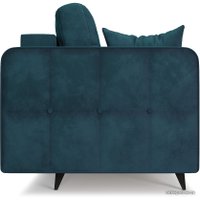 Диван Мебель-АРС Снеп (бархат сине-зеленый Star Velvet 43 Black Green)