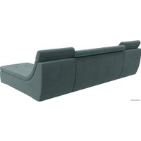 Модульный диван Лига диванов Холидей люкс 105554 (велюр, бирюзовый)