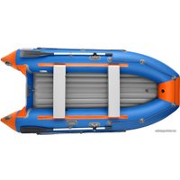Моторная лодка Roger Boat Trofey 3500 (без киля, синий/оранжевый)