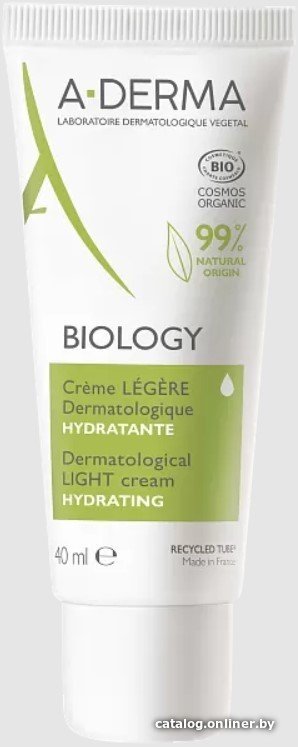 A-Derma Крем для лица Biology увлажняющий для нормальной и комбинированной кожи 40 мл