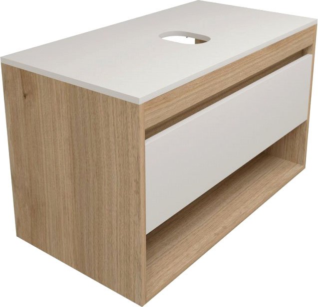 

Teymi Тумба под умывальник Ritta 85 T60531 (дуб эврика/белый матовый)
