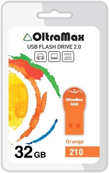 USB Flash OltraMax 210 32GB (оранжевый) [OM-32GB-210-Orange]