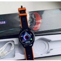 Умные часы Profit WS-GS58 (серебристый с серо-желтым спортивным ремешком)