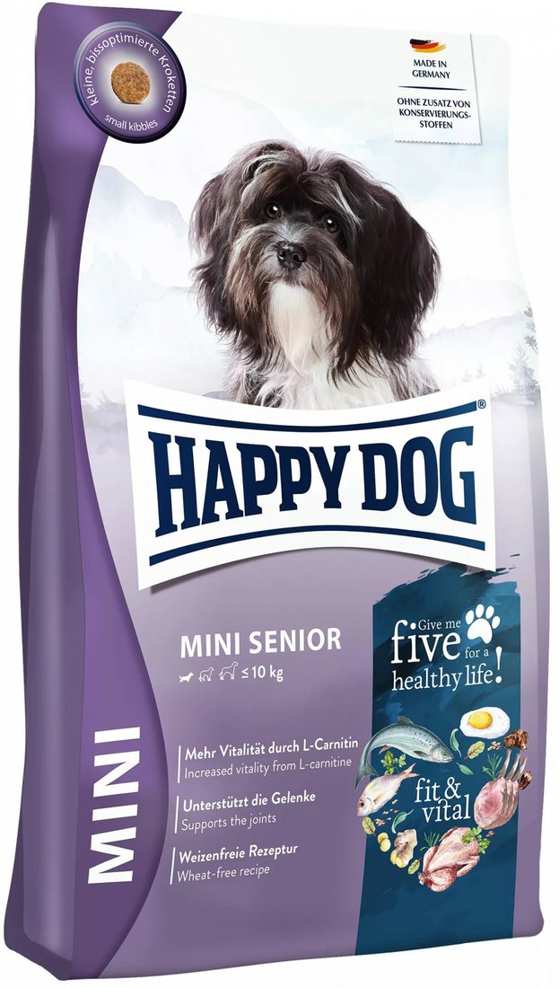 

Сухой корм для собак Happy Dog Mini Senior fit & Vital 61210 0.8 кг