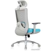 Офисное кресло Evolution ERGO Prime Sky Blue (серый/бирюзовый)