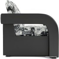 Кресло-кровать Мебель-АРС Кармен-2 (жаккард/экокожа, газета)