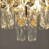 Подвесная люстра Estares Simona 86 8хЕ14-480х890-BKGD/CRYSTAL-220-IP20