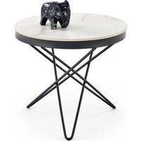 Журнальный столик Halmar Leila 2 (белый мрамор/черный)