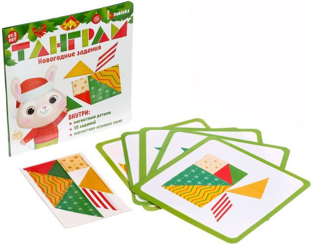 

Развивающая игра Zabiaka Танграм Новогодние задания 6534633