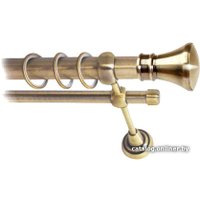 Карниз для штор Lm Decor Люксор (антик, гладкая, 1.4м 25мм, 1 ряд)