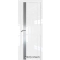 Межкомнатная дверь ProfilDoors 62L L 80x200 (белый люкс, стекло lacobel серебряный лак)