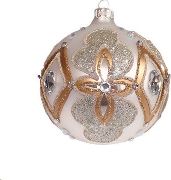 Елочная игрушка Орбитал Шар Д-348 200-070-3 (8см, белый матовый)