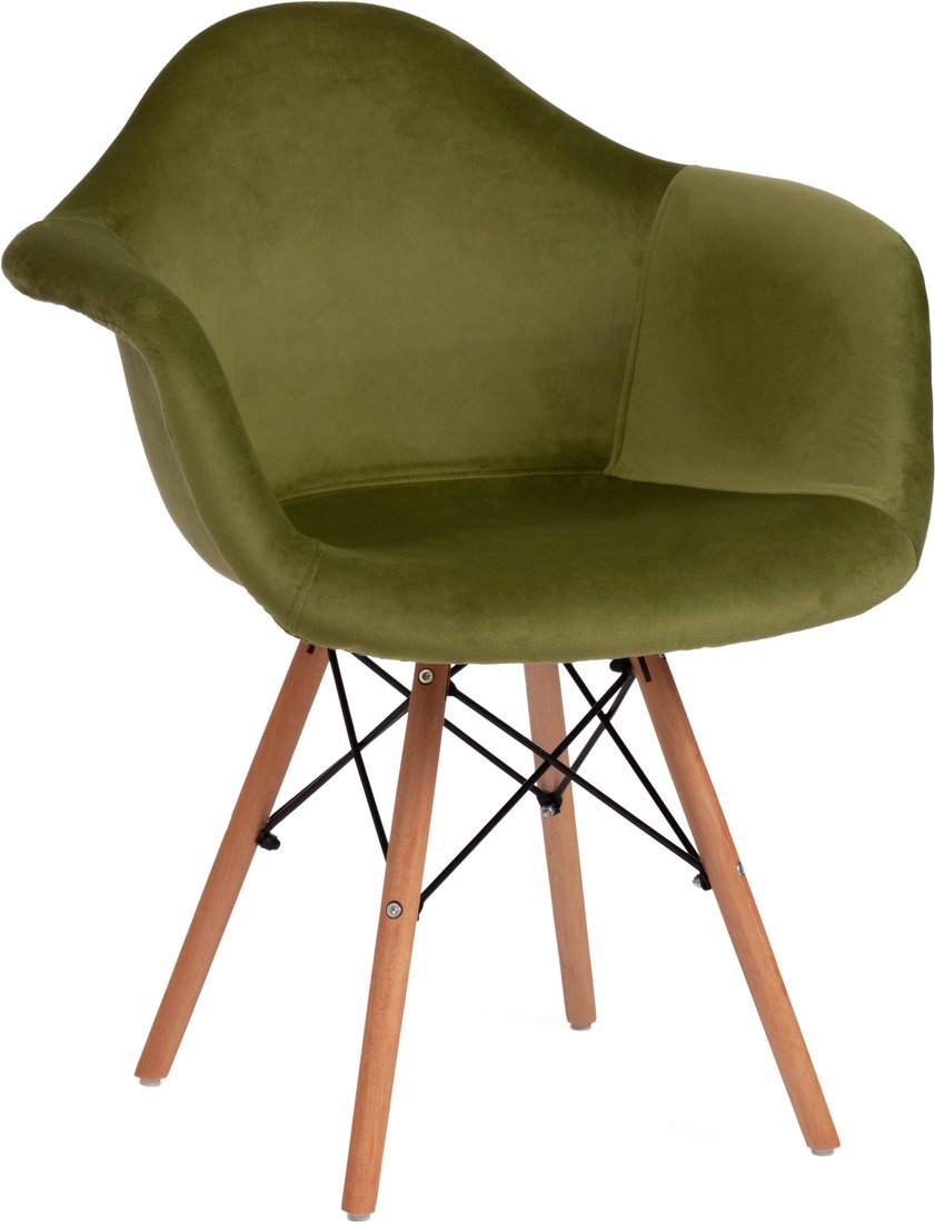 

Стул с подлокотниками Eames Cindy Soft mod. 101 (зеленый HLR 54)