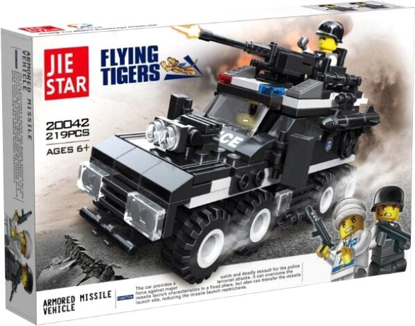 

Конструктор JIE-STAR Flying Tigers 20042 Военный штурмовой внедорожник