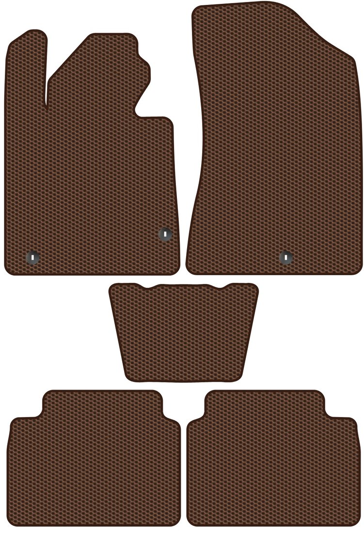 

Комплект ковриков для авто Alicosta Hyundai Sonata VIII (седан / DN8) 2019 - Н.В. (коричневый, сота)