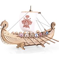Сборная модель Eco-Wood-Art Корабль Драккар